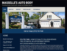 Tablet Screenshot of massellesautobody.com